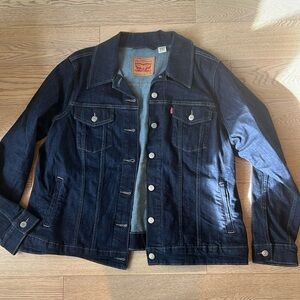 Levis denim plus size trucker jacket, 2x